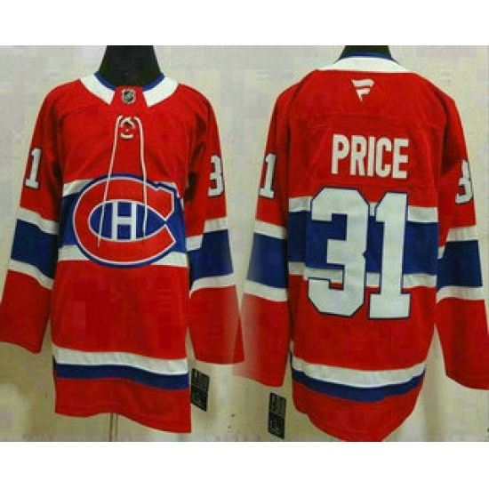 Men's Montreal Canadiens #31 Carey Price Red Authentic Jersey - Ujersey