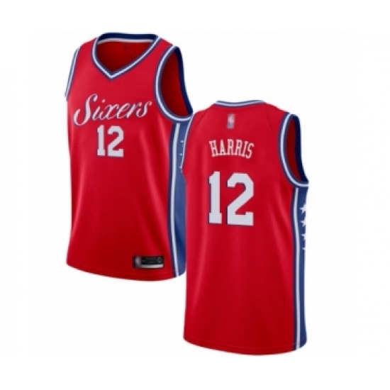 Youth Philadelphia 76ers #12 Tobias Harris Swingman Red Basketball Jersey Statement Edition - Ujersey