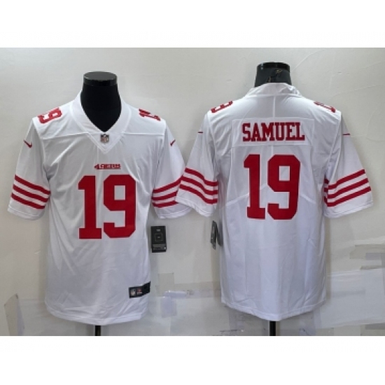 Men's San Francisco 49ers #19 Deebo Samuel 2022 New White Vapor Untouchable Limited Stitched Jersey - Ujersey