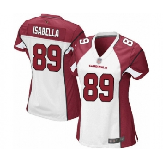 Women's Arizona Cardinals #89 Andy Isabella Game White Football Jersey - Ujersey
