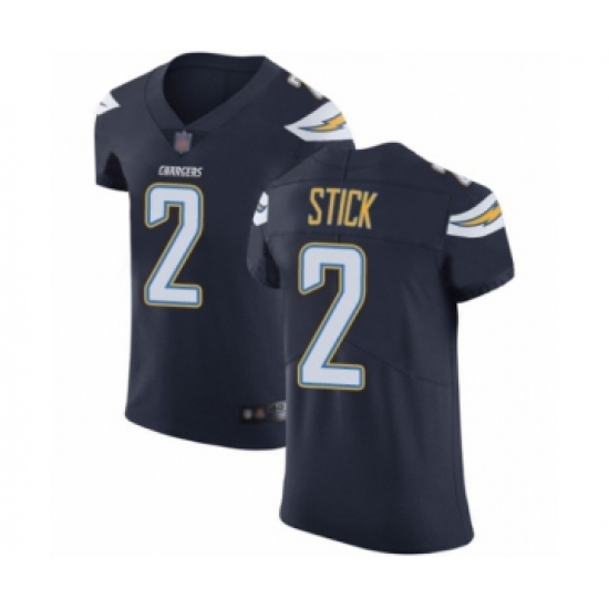 Men's Los Angeles Chargers #2 Easton Stick Navy Blue Team Color Vapor Untouchable Elite Player Football Jersey - Ujersey
