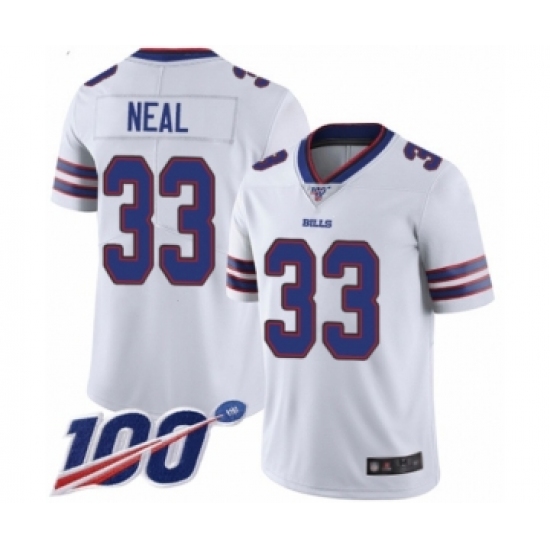 Youth Buffalo Bills #33 Siran Neal White Vapor Untouchable Limited Player 100th Season Football Jersey - Ujersey