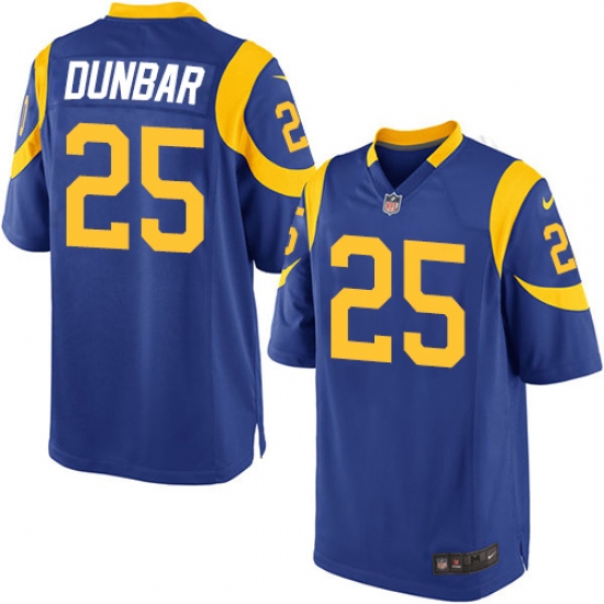 Men's Nike Los Angeles Rams #25 Lance Dunbar Game Royal Blue Alternate NFL Jersey - Ujersey