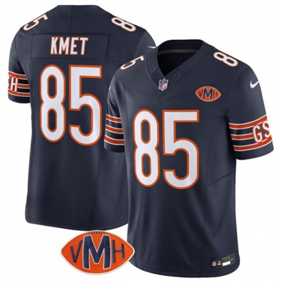 Men's Chicago Bears #85 Cole Kmet Navy 2025 F.U.S.E. With VMH Vapor Untouchable Limited Football Stitched Jersey