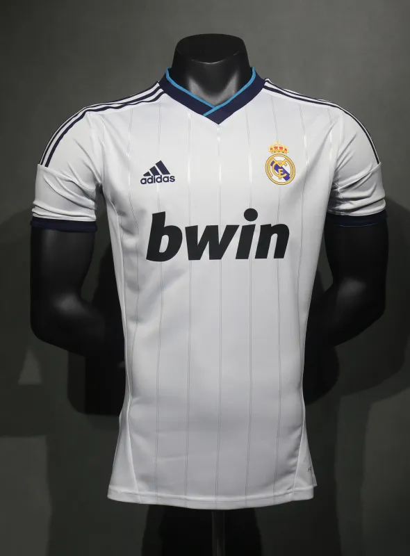 Real Madrid Retro Jersey Home Soccer Shirt 2012/13