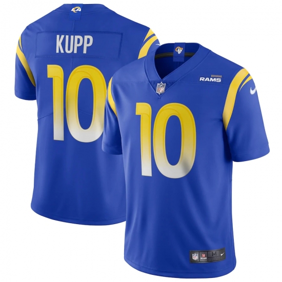 Men's Los Angeles Rams #10 Cooper Kupp Blue Nike Royal Vapor Limited Jersey.webp - Ujersey