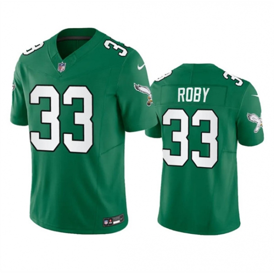 Men's Philadelphia Eagles #33 Bradley Roby Green 2023 F.U.S.E. Throwback Vapor Untouchable Limited Football Stitched Jersey - Ujersey