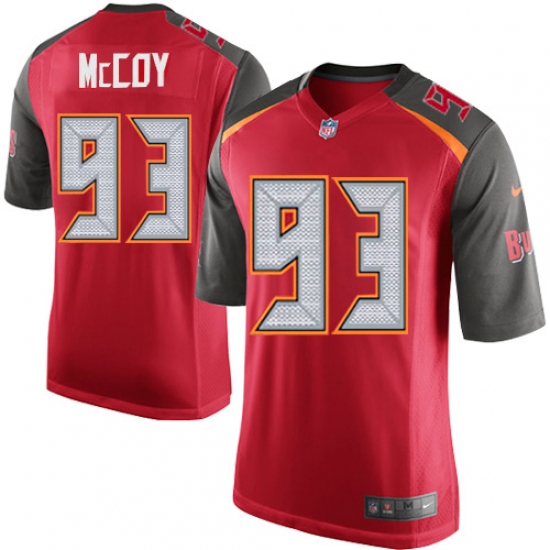 Men's Nike Tampa Bay Buccaneers #93 Gerald McCoy Game Red Team Color NFL Jersey - Ujersey