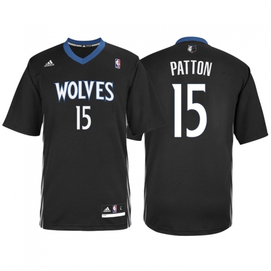 Minnesota Timberwolves #15 Justin Patton Alternate Black New Swingman Stitched NBA Jersey - Ujersey