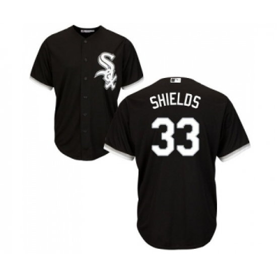 Youth Majestic Chicago White Sox #33 James Shields Replica Black Alternate Home Cool Base MLB Jerseys - Ujersey