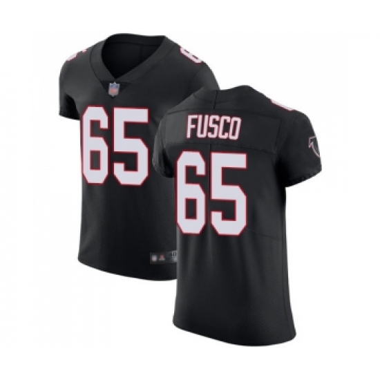 Men's Atlanta Falcons #65 Brandon Fusco Black Alternate Vapor Untouchable Elite Player Football Jersey - Ujersey