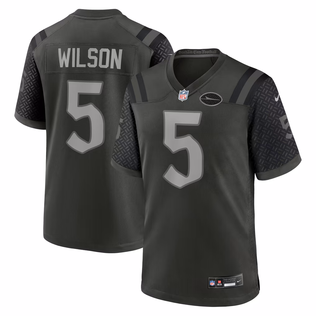 Men's New York Jets Garrett Wilson Nike Green Rivalries Collection Game Jersey - SUjersey01