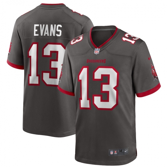 Men's Tampa Bay Buccaneers #13 Mike Evans Nike Pewter Alternate Game Jersey
