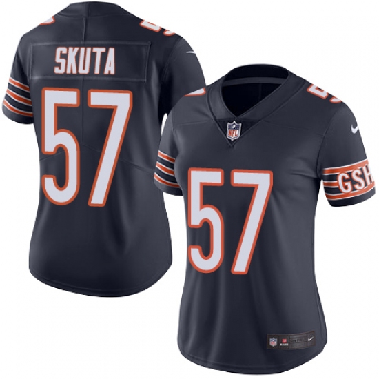 Women's Nike Chicago Bears #57 Dan Skuta Navy Blue Team Color Vapor Untouchable Limited Player NFL Jersey