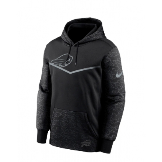 Men's Buffalo Bills Nike Heather Charcoal Historic Lifestyle Full-Zip Hoodie - Ujersey