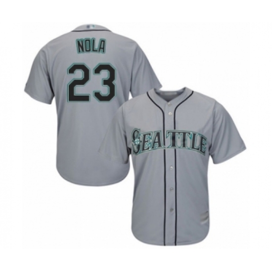 Youth Seattle Mariners #23 Austin Nola Authentic Grey Road Cool Base Baseball Player Jersey - Ujersey
