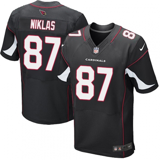 Men's Nike Arizona Cardinals #87 Troy Niklas Elite Black Alternate NFL Jersey - Ujersey