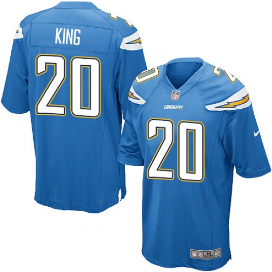 Men's Nike Los Angeles Chargers #20 Desmond King Game Electric Blue Alternate NFL Jersey - Ujersey