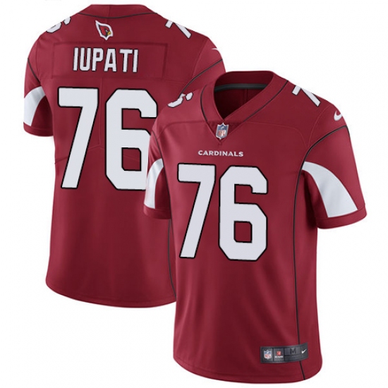 Youth Nike Arizona Cardinals #76 Mike Iupati Red Team Color Vapor Untouchable Limited Player NFL Jersey - Ujersey