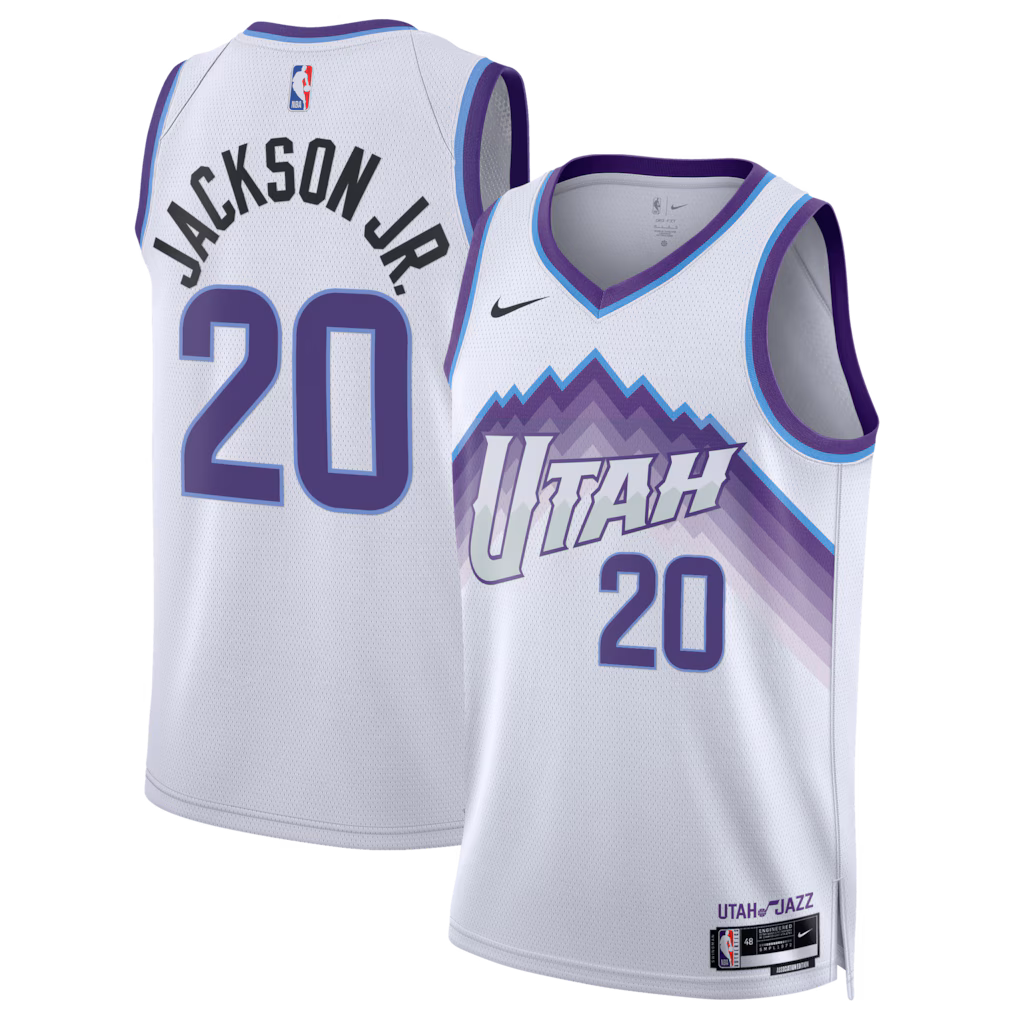 Unisex Utah Jazz Jaren Jackson Jr. Nike White Swingman Jersey - Association Edition