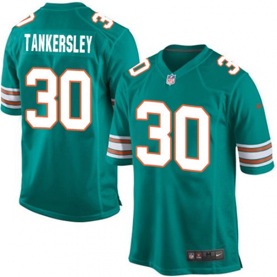 Men's Nike Miami Dolphins #30 Cordrea Tankersley Game Aqua Green Alternate NFL Jersey - Ujersey