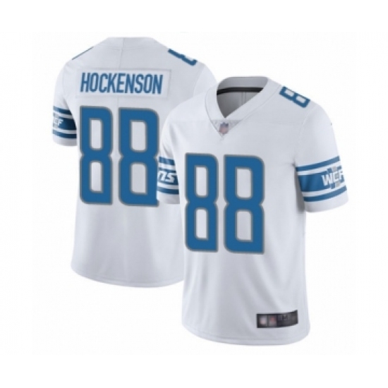 Men's Detroit Lions #88 T.J. Hockenson White Vapor Untouchable Limited Player Football Jersey - Ujersey