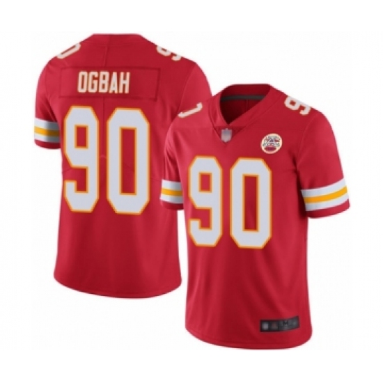 Youth Kansas City Chiefs #90 Emmanuel Ogbah Red Team Color Vapor Untouchable Limited Player Football Jersey - Ujersey