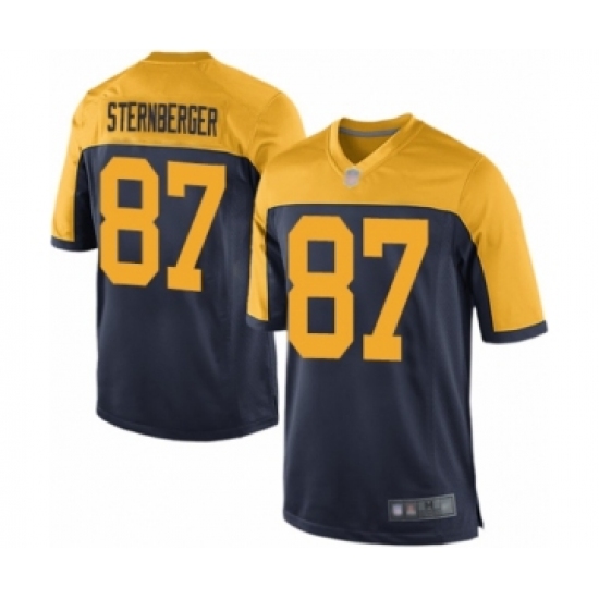 Men's Green Bay Packers #87 Jace Sternberger Game Navy Blue Alternate Football Jersey - Ujersey