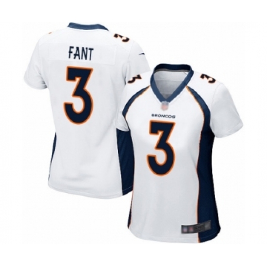 Women's Denver Broncos #3 Drew Lock Game White Football Jersey - Ujersey