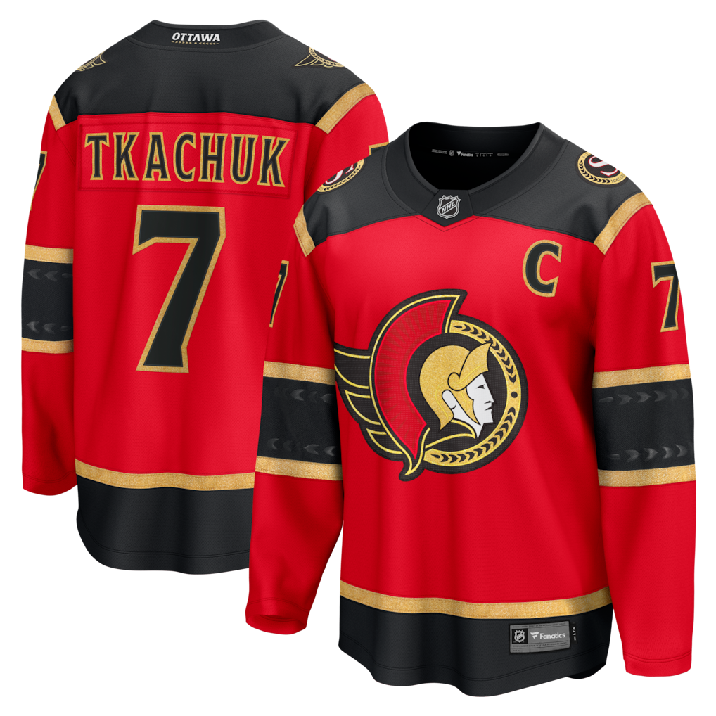 Men's Ottawa Senators Brady Tkachuk Fanatics Red Alternate Breakaway Jersey - ujerseystore