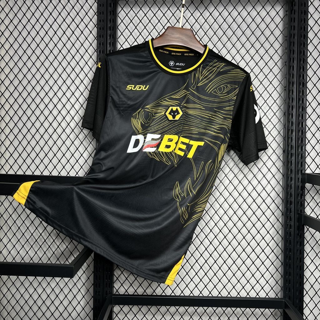 Wolves Football Jersey Away Custom Shirt 2024/25 - ujerseystore