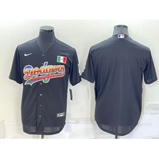 Men's Los Angeles Dodgers Blank Black Mexico Cool Base Nike Jersey - Ujersey