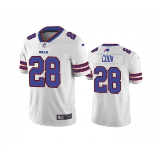 Men's Buffalo Bills #28 James Cook White Vapor Untouchable Limited Stitched Jersey - Ujersey