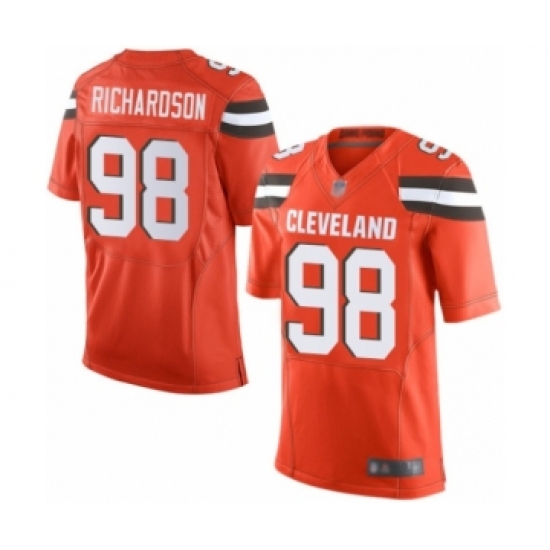 Men's Cleveland Browns #98 Sheldon Richardson Elite Orange Alternate Football Jersey - Ujersey