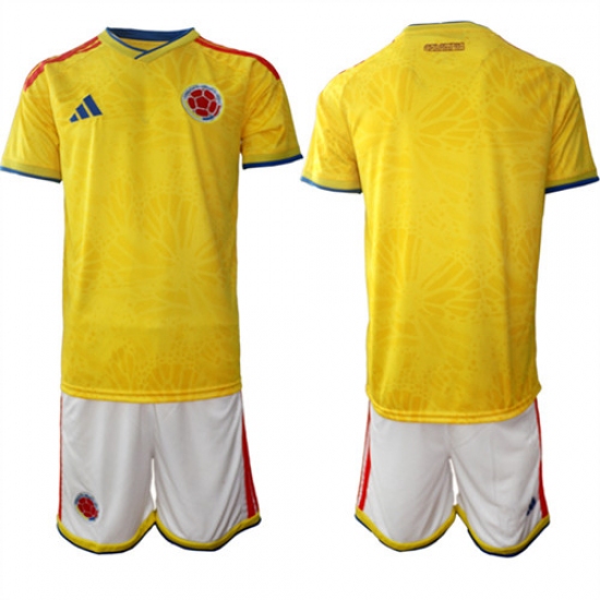 Men's Colombia Blank or Custom Team FIFA x World Cup 2026 Home Yellow On Field Jersey - Ujersey