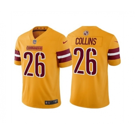 Men's Washington Commanders #26 Landon Collins Gold Vapor Untouchable Stitched Football Jersey - Ujersey