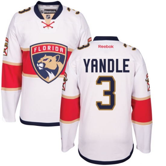 Youth Reebok Florida Panthers #3 Keith Yandle Authentic White Away NHL Jersey - Ujersey