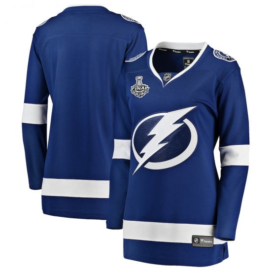 Women's Tampa Bay Lightning Fanatics Branded Blue Blank 2020 Stanley Cup Final Bound Home Breakaway Jersey - Ujersey