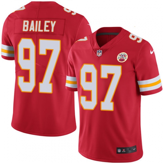 Men's Nike Kansas City Chiefs #97 Allen Bailey Red Team Color Vapor Untouchable Limited Player NFL Jersey - Ujersey