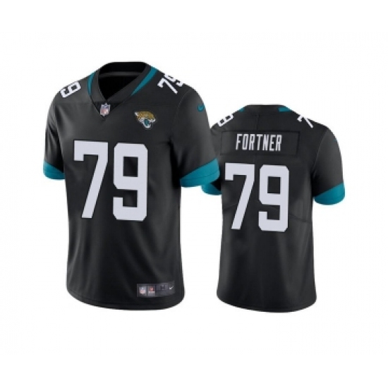 Men's Jacksonville Jaguars #79 Luke Fortner Black Vapor Untouchable Limited Stitched Jersey - Ujersey