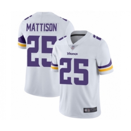 Youth Minnesota Vikings #25 Alexander Mattison White Vapor Untouchable Limited Player Football Jersey - Ujersey