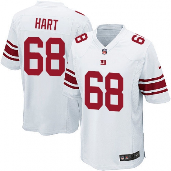 Men's Nike New York Giants #68 Bobby Hart Game White NFL Jersey - Ujersey