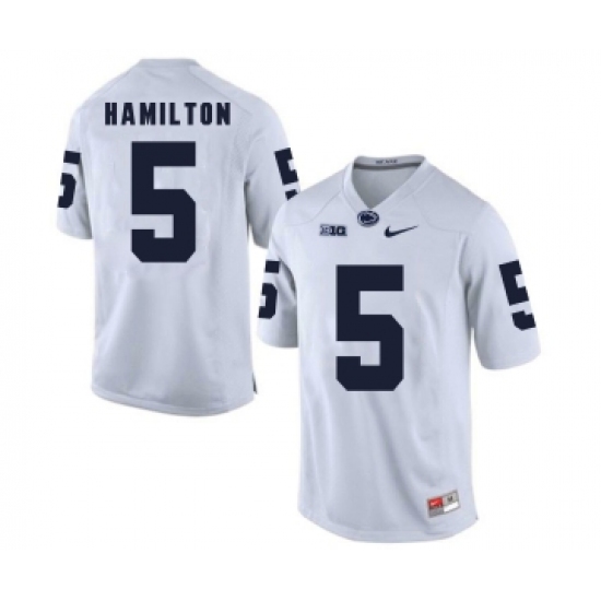 Penn State Nittany Lions 5 DaeSean Hamilton White College Football Jersey - Ujersey