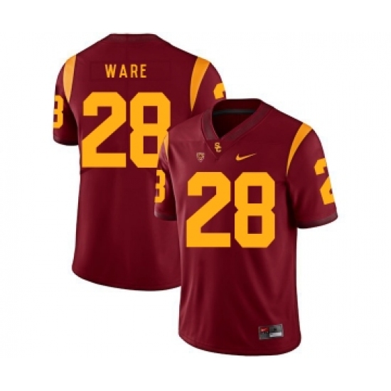 USC Trojans 28 Aca'Cedric Ware Red College Football Jersey - Ujersey