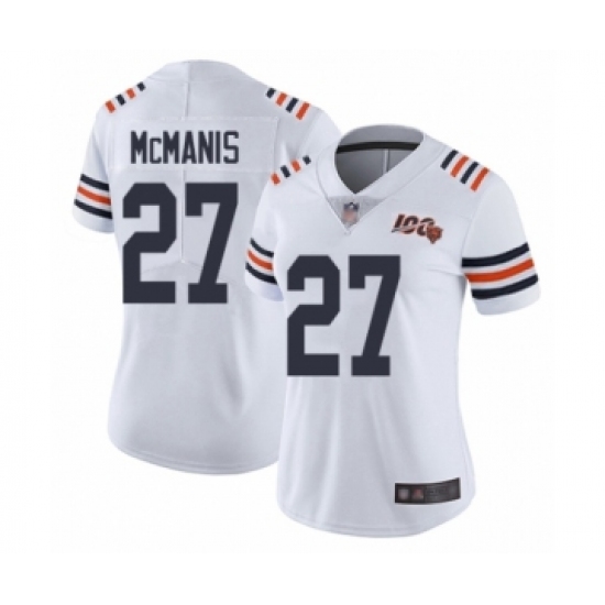 Women's Chicago Bears #27 Sherrick McManis White 100th Season Limited Football Jersey - Ujersey