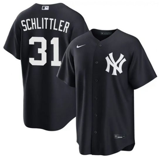 Men's New York Yankees #31 Cam Schlittler Navy 2026 Alternate Stitched Baseball Jersey - Ujersey