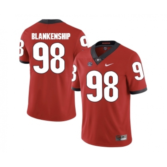 Georgia Bulldogs 98 Rodrigo Blankenship Red College Football Jersey