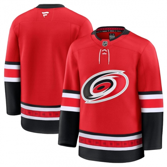 Men's Carolina Hurricanes Blank Red 2024-25 Alternate Stitched Hockey Jersey - Ujersey