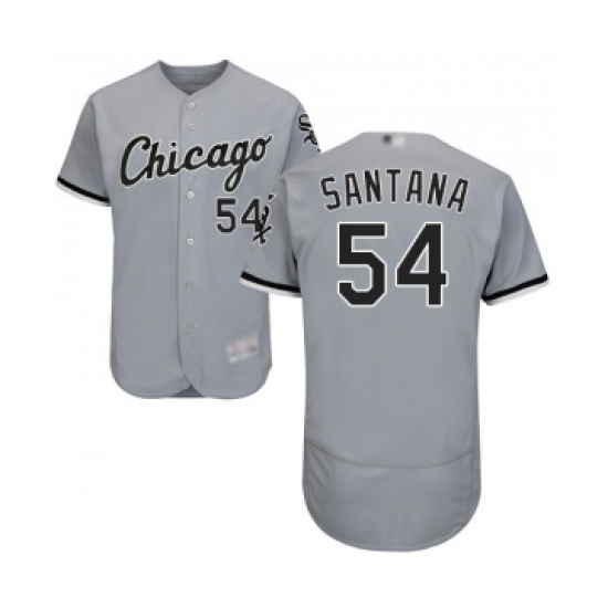 Men's Chicago White Sox #54 Ervin Santana Grey Road Flex Base Authentic Collection Baseball Jersey - Ujersey