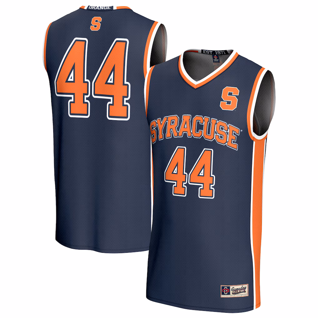 Youth GameDay Greats Navy #44 Syracuse Orange Lightweight Collegiate Basketball Fashion Jersey - Ujersey Shop